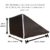 Capa para triângulo de apoio encosto para as costas apoio para as pernas 43cm x 63cm x 30cm - loja online