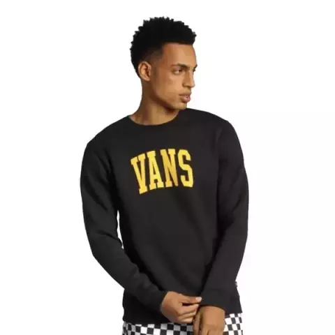 Blusa Moletom Vans - Varsity Crew Black