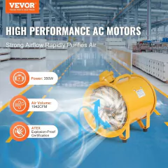 Ventilador extractor anti explosiones portable VEVOR de 12 pulgadas en internet