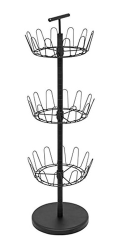 Zapateros Zapatero De 3 Niveles Acabado Negro - comprar online