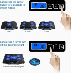Enfriador Para Portátiles De 15.6'' Topmate, Luz Led, 2 Usb - tienda online