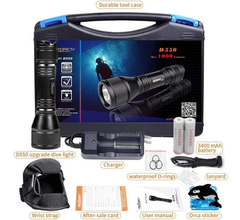 Linterna Led De Buceo Orcatorch, 1000lm, Recargable