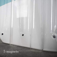Cortinas De Baño Cortina De Ducha Transparente De 71.7x78'' en internet