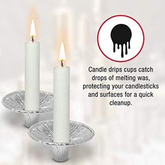 Aluminio Desechables Portavelas Para Velas Alargadas (/50 pa - tienda online