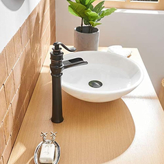 Imagen de Bwe - Grifo Para Lavabo (bronce Aceitado, Cascada Comercial