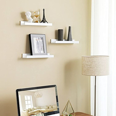Estanteria Flotante De Mdf Color Blanco/3 Unidades. - Danielle's Store
