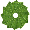 10 Piezas De Césped Artificial Para Jardín, 6 X 6