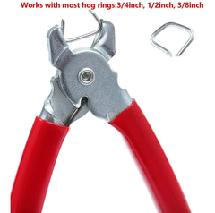 Alicate Para Anillos De Cerdo Nidaye Con 200 Anillos 1.9cm - comprar online