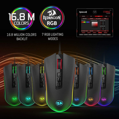 Mouse Gamer Redragon M711 Cobra Rgb, 10 000 Dpi Ajustable - Danielle's Store