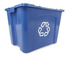 Cubo De Reciclaje Apilable, Azul