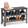 Organizador De Zapatos De Metal Color Gris Oscuro/ 3 Niveles