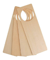 Hygloss 95690 puerta De Madera Perchas Natural 3 pulgadas