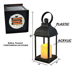 Imagen de Fanales,farol Decorativo Con Temporizador De Vela