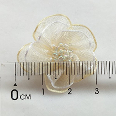 Chenkou Craft Flores De Lazo De Organza Con Apliques en internet