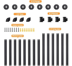 Estantería De 4 Niveles De Metal Y Madera, Color Marrón - tienda online