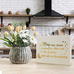 Jennygems - Cartel De Madera Con Texto En Inglés ''may You C en internet