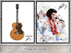 Cartel De Decoración De Pared De Guitarra Y Elvis Presley