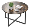 Mesa De Centro Redonda De Madera Color Marrón, 31.5 in
