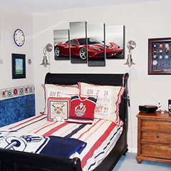 Meigan - Lienzo Decorativo Para Pared, Diseño De Ferrari - comprar online