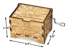 Caja De Música Personalizable,madera De Abedul en internet