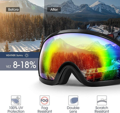 Gafas Unisex Para Esquí Akaso, Con Protección Uv, Espejado - comprar online