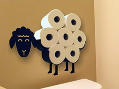 Imagen de Soporte Para Rollo De Papel Higiénico De Oveja Negra