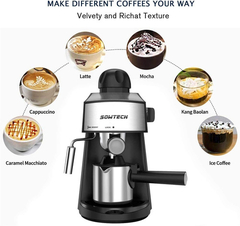Máquina De Espresso 3.5 Bar Máquina De Café Expreso De 4 Taz en internet