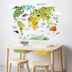 Pegatina Autoadhesiva Grande Educativa Con Animales - comprar online