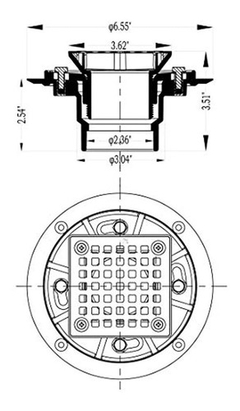 Imagen de Desagüe De Ducha De Diseño Cuadrado Base De Drenaje De Ducha