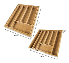 Utensilios De Bambú Ampliable Divisor Organizador De Cajón en internet