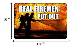 Letrero De Metal Con Diseño De Bomberos De Río en internet
