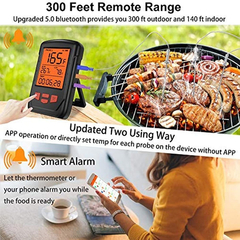 Termómetro De Carne Con Bluetooth Digital Inalámbrico - comprar online