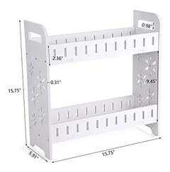 Estanteria Multiusos De Madera Y Plástico Color Blanco. - comprar online
