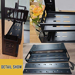 Estantería Flotante De Acero Color Negro/5 Niveles - Danielle's Store
