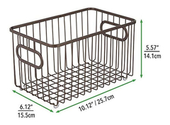 Cesta Organizadora De Metal Para Baño