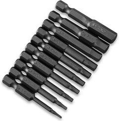 Juego De 10 Brocas De Destornillador De Cabeza Hexagonal De