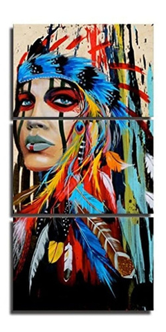 Cuadro Indígena Americano De La Pintura India Jingtao Art