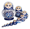 10 Muñecas Rusas Encastrables Matrioshka Hechas A Mano