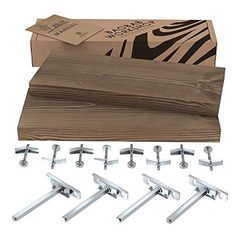 Estanterias Flotantes De Madera Color Marrón / 2 Unidades. - tienda online