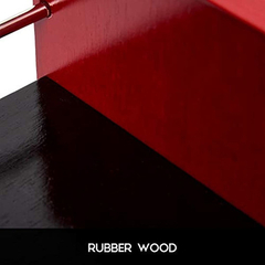 Estantería Multiusos De Madera Color Rojo De 3 Niveles. - tienda online