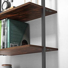 Estantería De Madera Color Marrón Oscuro 5 Niveles.uvii