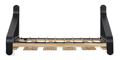 Imagen de Estantería De Madera Para Botellas De Madera Y Metal Marrón
