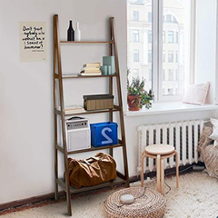 Estantería Escalera De Madera Color Marrón/5 Niveles. - comprar online