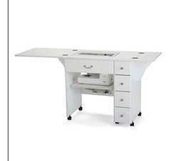 Mesa De Costura Portátil Para Costura,con Ruedas Blanco - comprar online