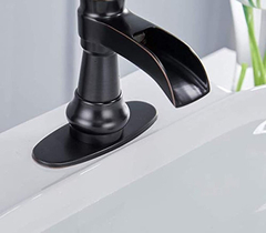 Grifo Monomando Para Lavabo, Diseño De Cascada, Bronce - Danielle's Store