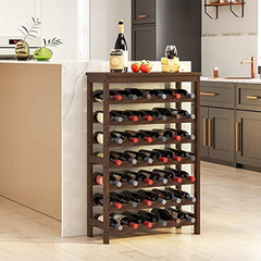 Estantería De Madera Para Botellas De Vino,color Marrón. en internet