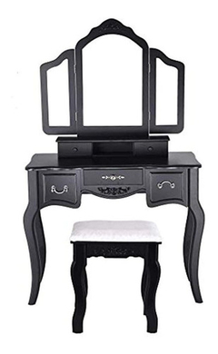 Tocadores Set Tocador De Maquillaje Con Taburete Acolchado - comprar online
