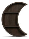 Estantería De Madera Diseño De Luna Marrón, 3 Niveles