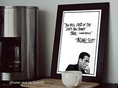 Cartel De La Cita Motivacional De Michael Scott - tienda online