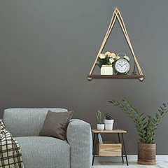 Estantería Colgante De Madera Color Marrón/4 Unidades. - tienda online